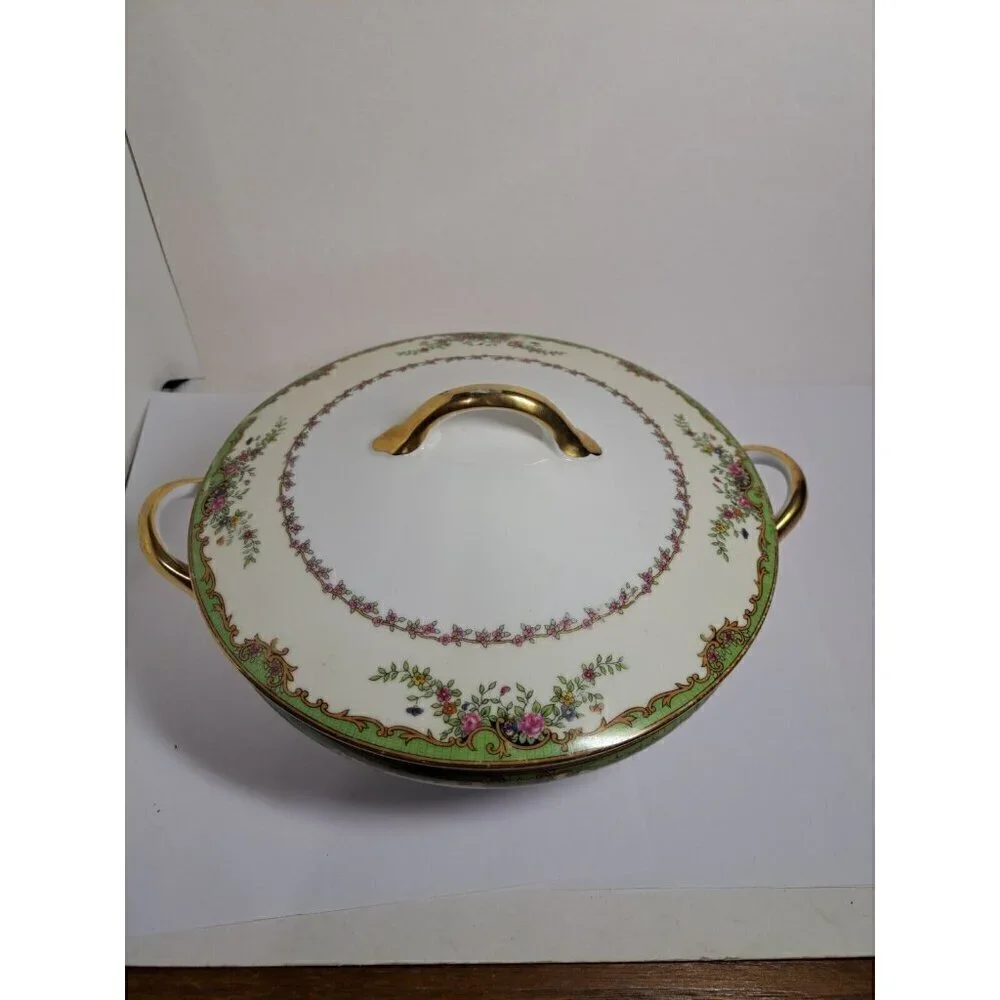 Vintage Noritake Nordich Round Covered Vegetable Serving Bowl
